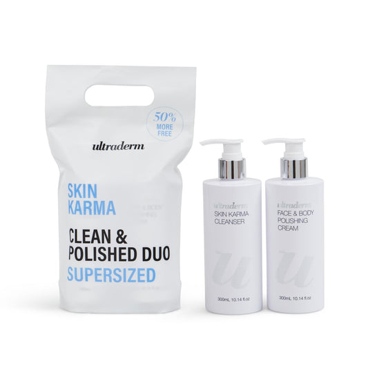 Clean & Polished Duo  - Skin Renew Cleanser & Face & Body Polishing Cream